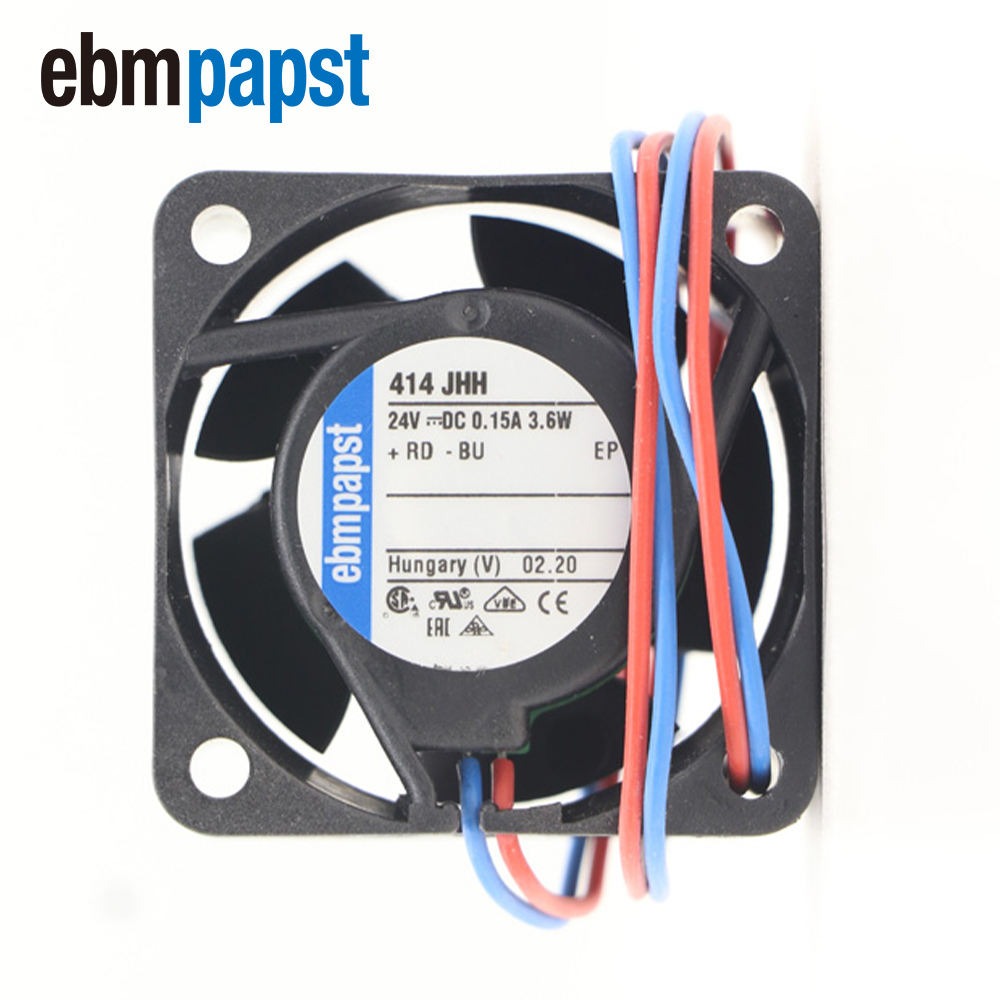 ebmpapst 414JHH 40*40*25mm 24V DC 4025 4cm 3.6W 0.15A 13000RPM 24m3/h 2-wire Inverter Mini Ball Bearing Axial Cooling Fan