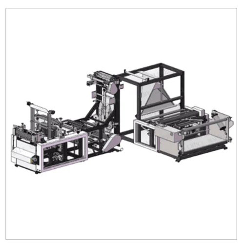 D500 नॉन वॉवेन W-कट बैग बनाने वाली मशीन