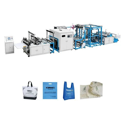 Non Woven Bag Making Machine - Stainless Steel, 220-440v Voltage Range, White Finish | Fully Automatic, Electric Drive, 1-year Warranty