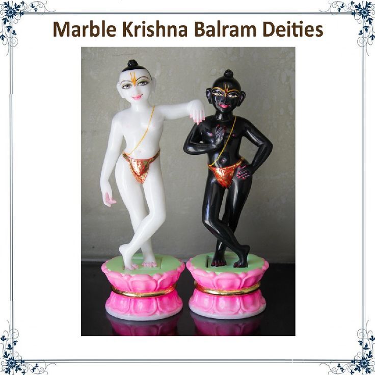 ISKCON Radha Krishna Marble Statue for Home Temple  Premium Finish