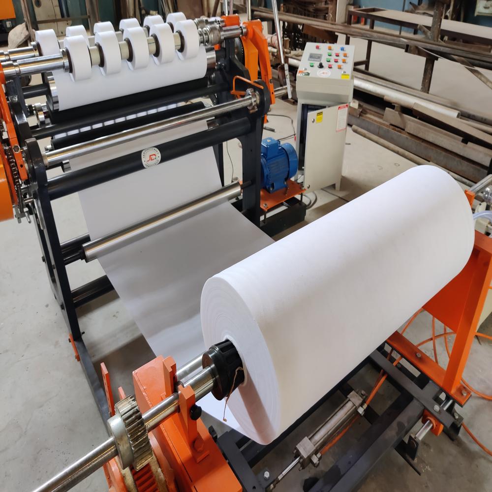 Non Woven Slitting Rewinding Machine - Color: Orange