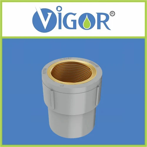 Pvc Brass Fta - Color: Grey