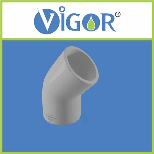 45 Degree Pvc Show Bend - Color: Grey