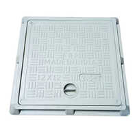 Frp Manhole Cover - 12x12 Mm | Square, Epoxy Coated, Durable Fiber Reinforced Plastic For Industrial, Commercial & Residential Drainage Applications