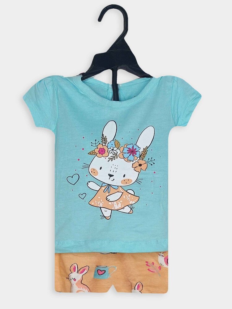 Baby Girls Printed Shorty Set