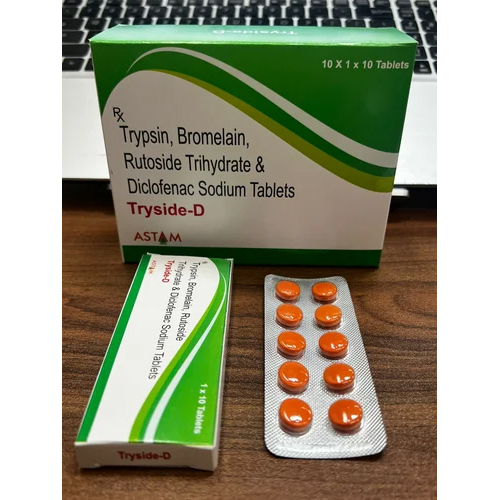 Trypsin, Bromelain, Rutoside Trihydrate & Diclofenac Sodium Tablets