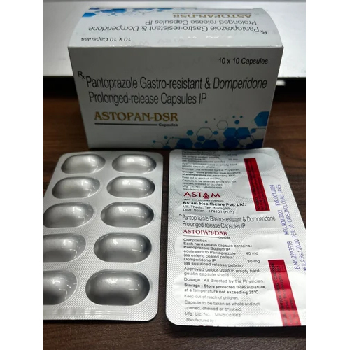 Enteric Coated Pantoprazole Sodium & Domperidone SR Capsules