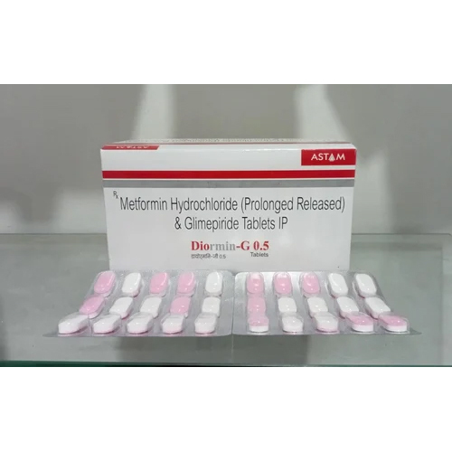 GLIMEPIRIDE 0.5 MG + METFORMIN 500 BILAYER - 15 Tablet