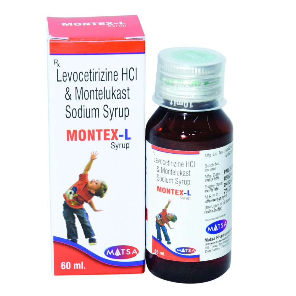 Levocetirizine Hydrochloride And Montelukast Sodium Syrup