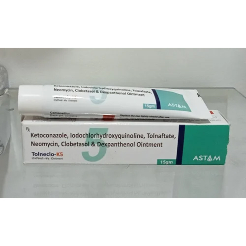 Ketoconazole Clobetasol Neomycine Tolnaftate Iodochlorhydroxyquinoline Dexpanthenol Cream