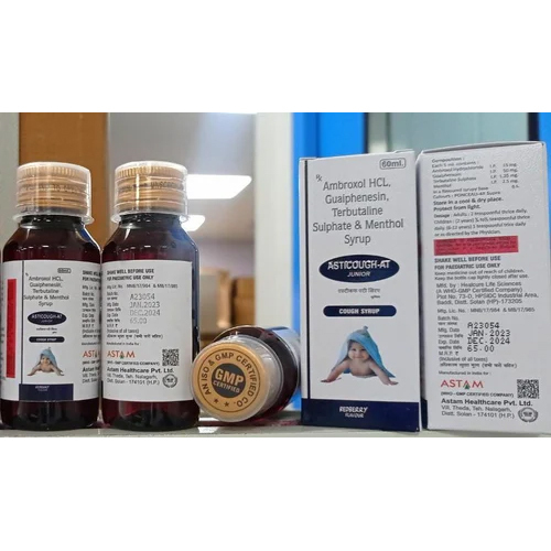 Ambroxol HCL, Guaiphenesin, Terbutaline Sulphate & Menthol Syrup