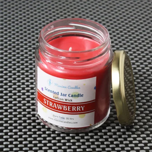 Strawberry Scented Jar Candle