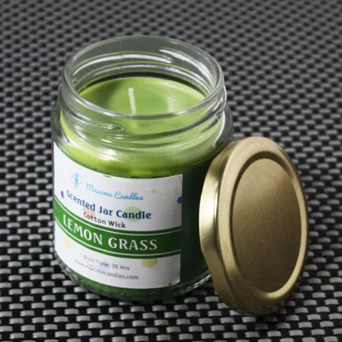 Lemon Grass Scented Jar Candle