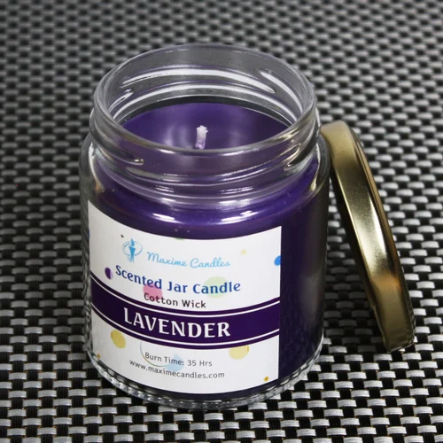 Lavender Cotton Wick Scented Jar Candle