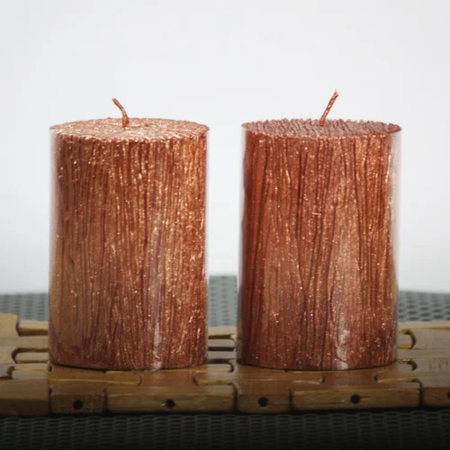 Brown Scented Pillar Candles