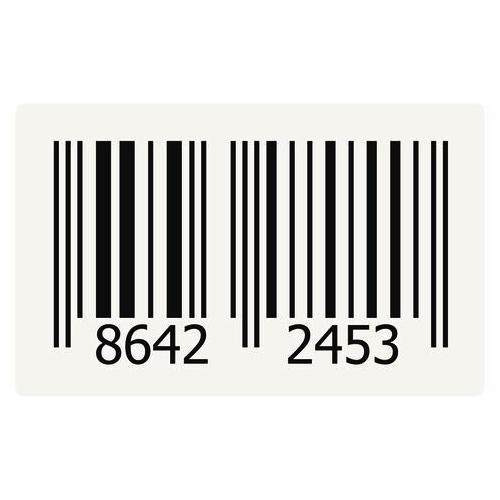 Multi Colored Barcode Label