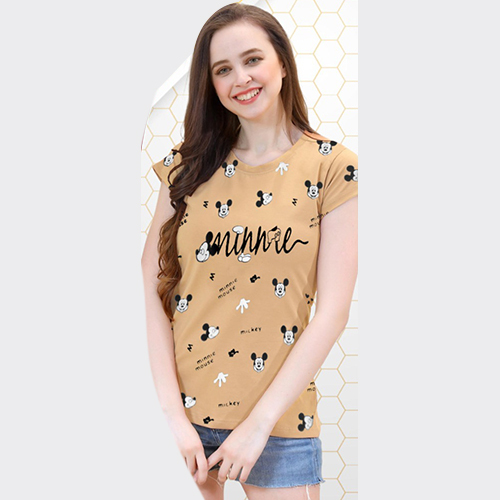 Women All Over Printed T-Shirt - Bust Size: 15 Meter (M)