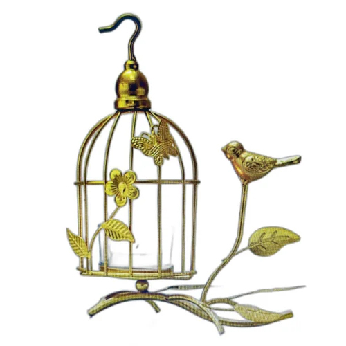 Bird Cage Candle Holder