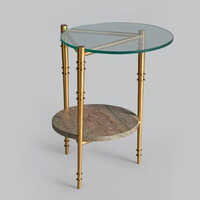 Bedside Table - Color: Gold (frame)