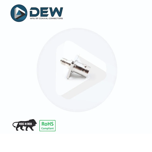 BNC FEMALE TO SMA FEMALE FLANGE MOUNT .