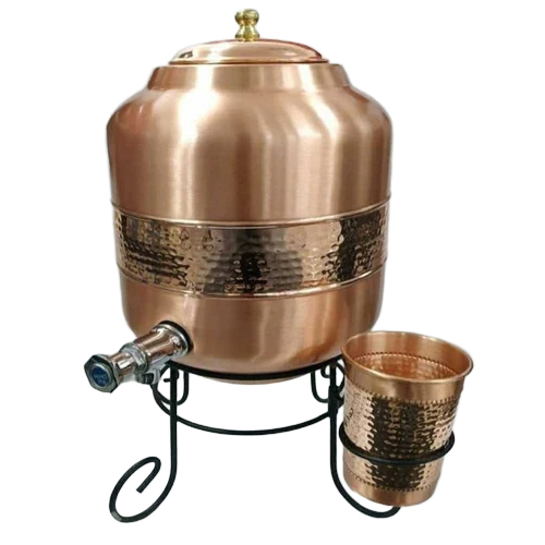 Copper Water Dispenser Set