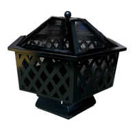 Black Cast Iron Fire Pit - Dimensions: 20 Inch (height) Inch (in)