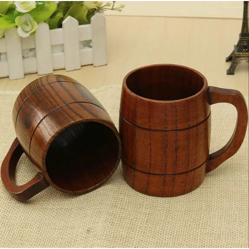Wooden Bee Mug