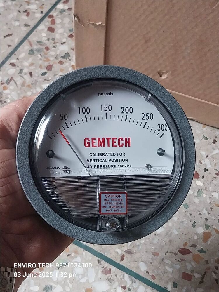 GEMTECH Differential Pressure Gauge Wholesaler From Bhau Pati Pune Maharashtra