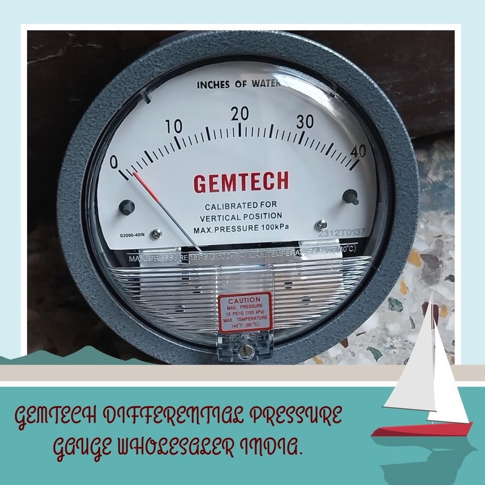 GEMTECH Instrument Differential Pressure Gauge By Hoshangabad Madhya Pradesh