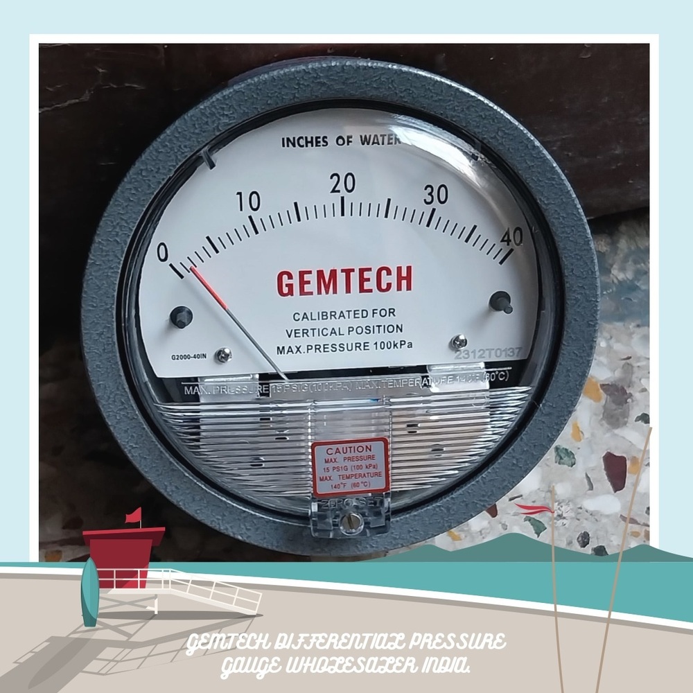 GEMTECH Instrument Differential Pressure Gauge By Hoshangabad Madhya Pradesh