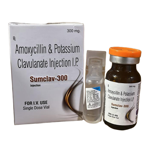 300Mg Amoxycillin And Potassium Clavulanate Injection Ip - Drug Type: General Medicines