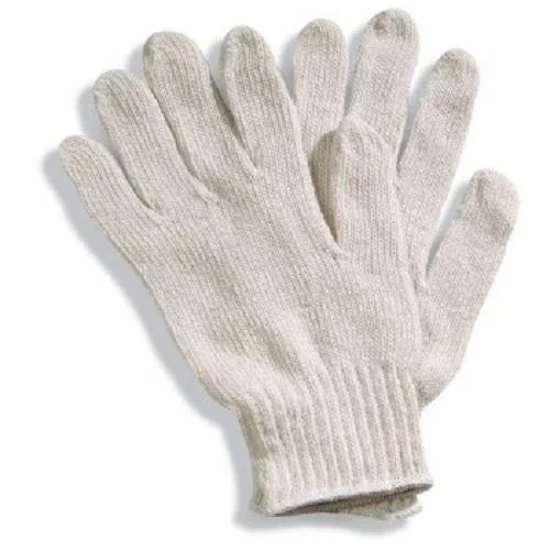 Poly Cotton Knitted Gloves - Color: Gray