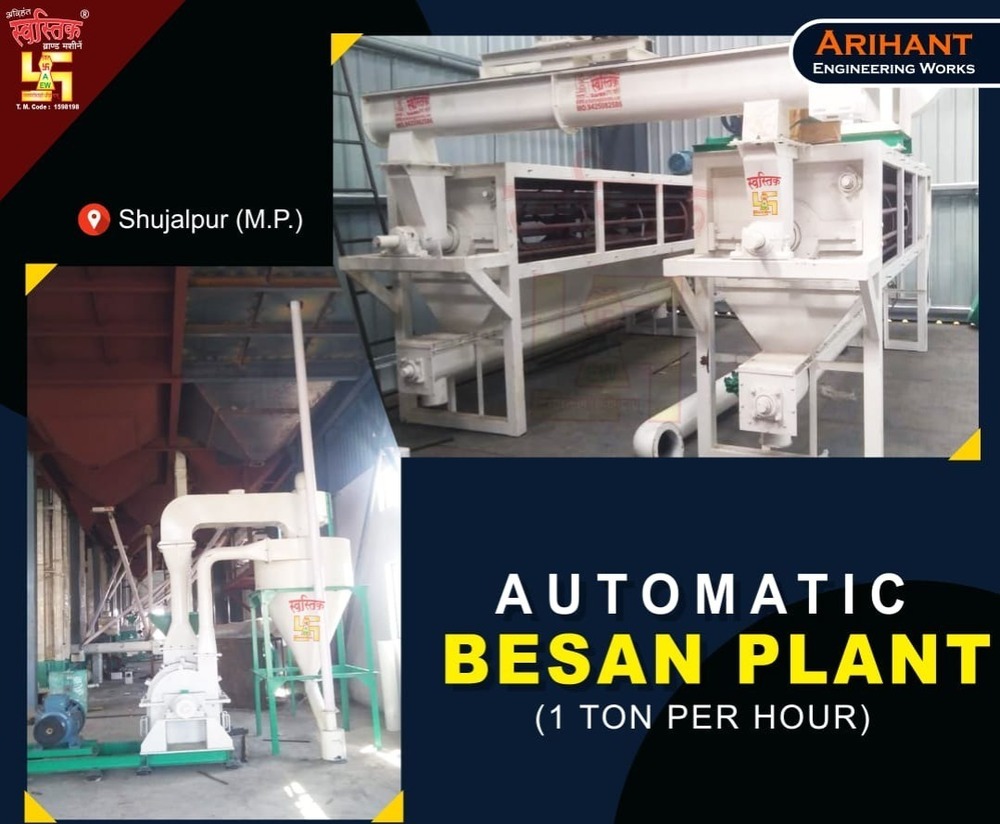 Automatic Besan Grinding Machine - Material: Stainless Steel