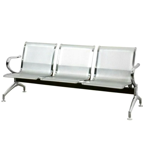Stainless Steel Three Sitting Visitor Chair