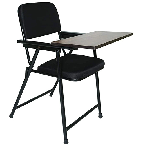 Metal Writing Pad Chair - Color: Black