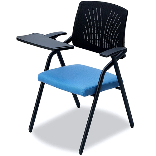Writing Pad Classroom Chair - Color: Blue And Black