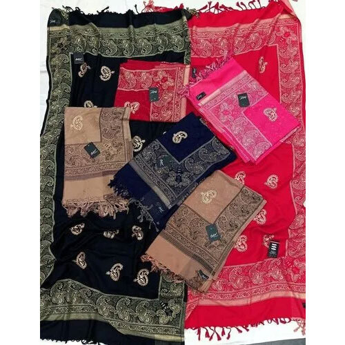 Ladies Embroidery Shawl - Color: Multicolour