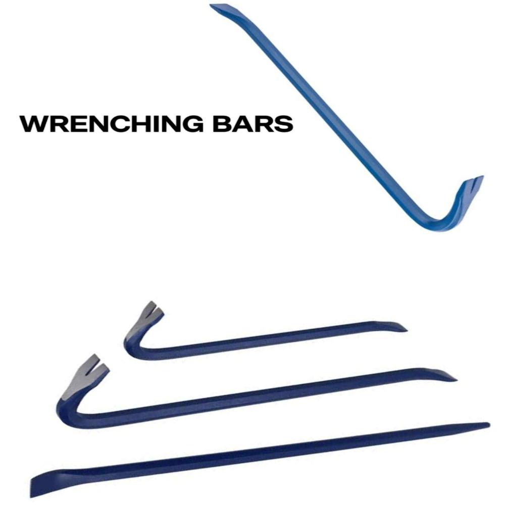 Iron Crowbar & Wrenching Bar - Color: Metallic Grey