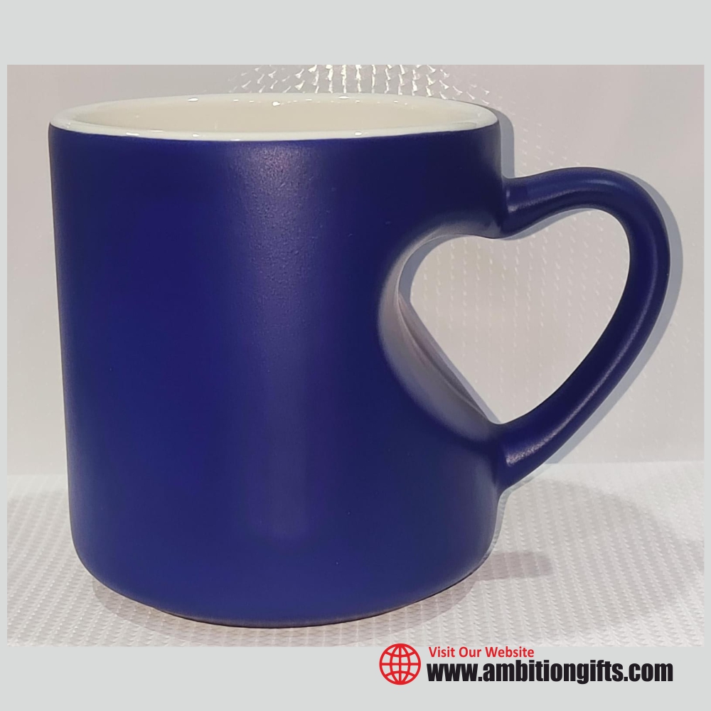 Sublimation Magic Mug Heart Cut Handle