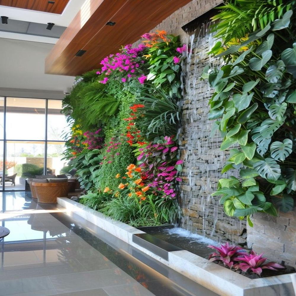 Natural Artificial Vertical Green Wall Garden Manufacturer And Contractor in India