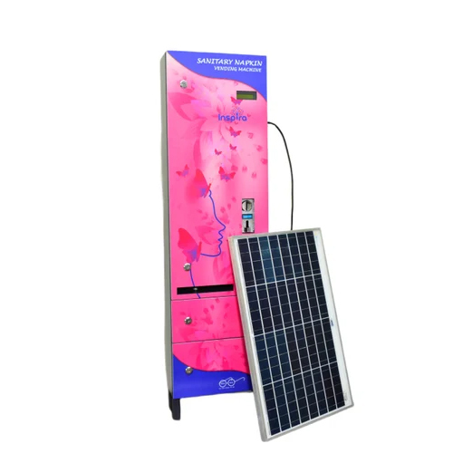 Premium 100 Solar Sanitary Napkin Vending Machine - Material: Mild Steel