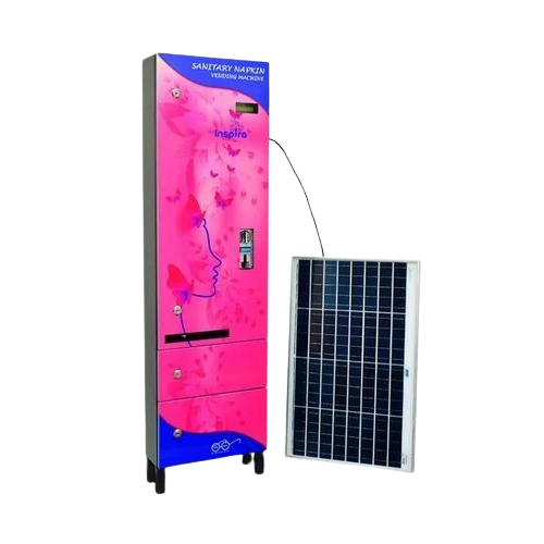 Sanitary Napkins Premium 100 Solar Vending Machine - Material: Mild Steel