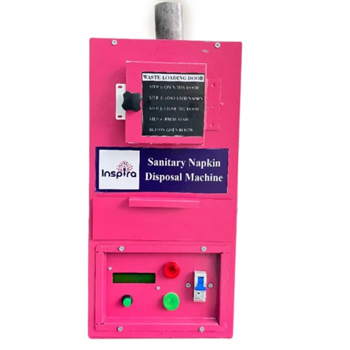 Face Mask And Sanitary Napkin Incinerator - Mild Steel, 10 Kg Capacity, Digital Display, Automatic Operation, 220 Volt Power, 1-Year Warranty
