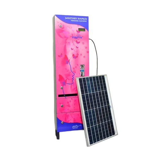 Solar Operated Premium Sanitary Napkin Vending Machine - Material: Mild Steel