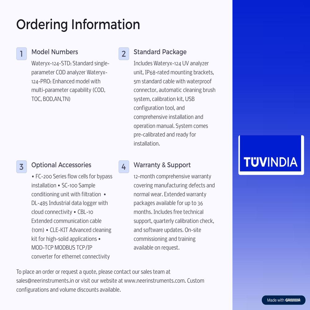 Online COD BOD analyzer