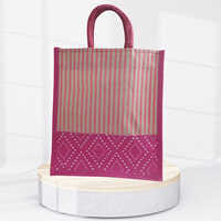 Pink Canvas Jute Bag - Capacity: 10 Kg