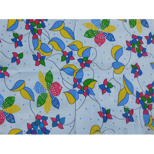 Printed Floral Flannel Fabric - Attributes: Washable