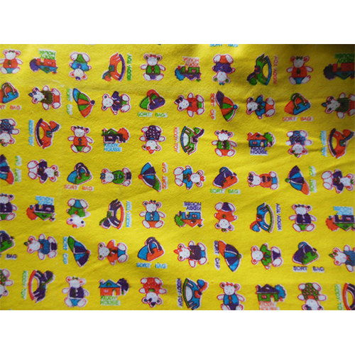 Nursery Baby Print Flannel Fabric - Attributes: Washable