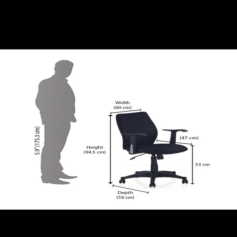 NILKAMAL BLAZE MESH OFFICE CHAIR (MED CHAIR) 