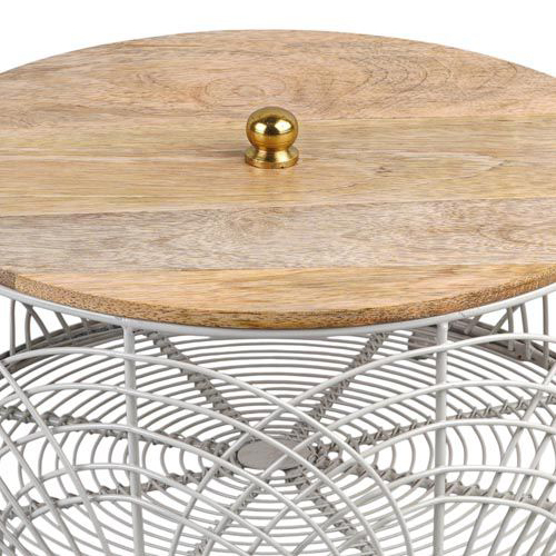Fruit Round Basket - Color: Silver